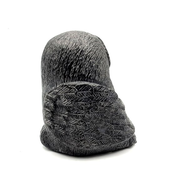 Wolf Original Owl Handcrafted Sculpture Figurine Canada Signed Stone/Resin - Picture 3 of 8